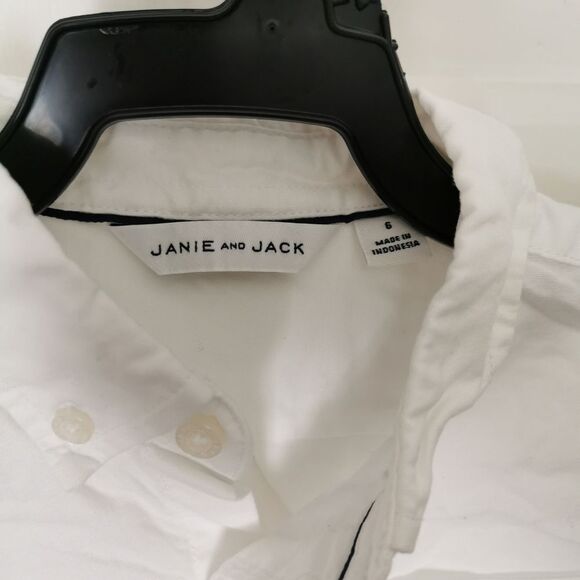 2/$30 Janie & Jack boys button down shirt size 6 - Picture 2 of 5